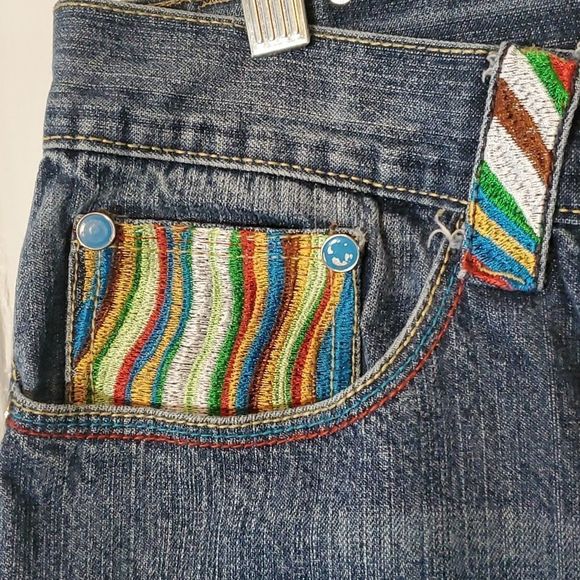 COOGI Style Embroidered Straight Leg Jeans W38 L32 - Picture 6 of 10